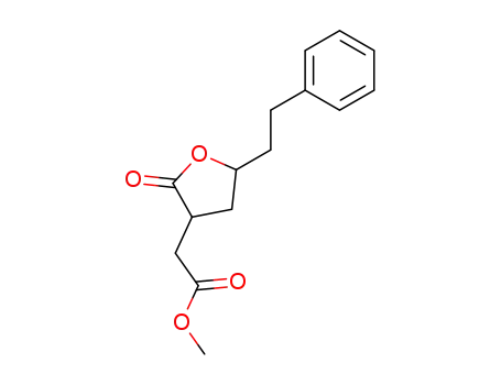 2-<(methoxycarbonyl)methyl>-4-(2-phenylethyl)-γ-butyrolactone