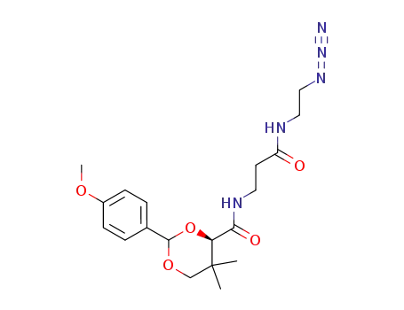 (4R)-N-(3-((2-azidoethyl)amino)-3-oxopropyl)-2-(4-methoxyphenyl)-5,5-dimethyl-1,3-dioxane-4-carboxamide