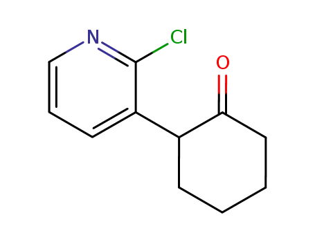 Molecular Structure of 823787-29-7 (Cyclohexanone, 2-(2-chloro-3-pyridinyl)-)