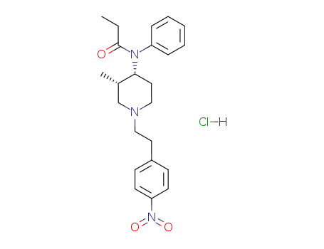 (3S,4R)-(-)-cis-N-<3-methyl-1-<2-(4-nitrophenyl)ethyl>-4-piperidyl>-N-phenylpropanamide hydrochloride