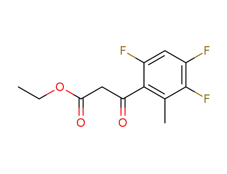 Molecular Structure of 119915-43-4 (ethyl (2,4,5-trifluoro-6-methylbenzoyl)acetate)