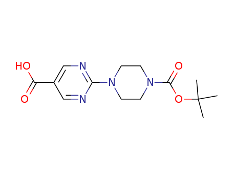 2-(4-(tert-butoxycarbonyl)piperazin-1-yl)pyrimidine-5-carboxylic acid