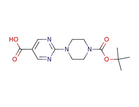 2-(4-(tert-butoxycarbonyl)piperazin-1-yl)pyrimidine-5-carboxylic acid