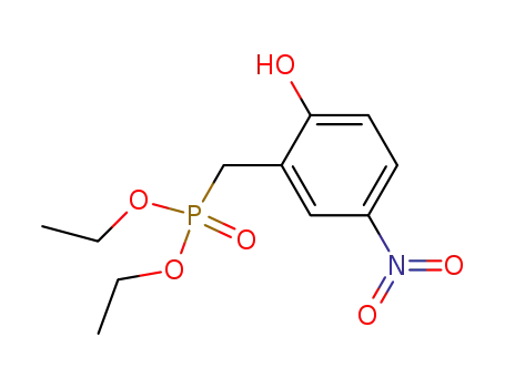 Molecular Structure of 51917-76-1 (<(2-hydroxy-5-nitrophenyl)methyl>phosphonic acid diethyl ester)