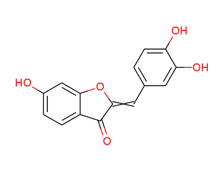 Molecular Structure of 100433-06-5 (3(2H)-Benzofuranone, 2-[(3,4-dihydroxyphenyl)methylene]-6-hydroxy-)