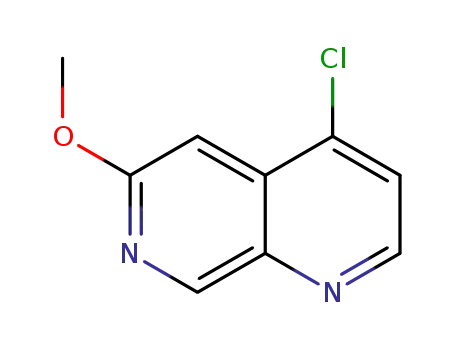 Molecular Structure of 952059-61-9 (4-chloro-6-methoxy-1,7-Naphthyridine)