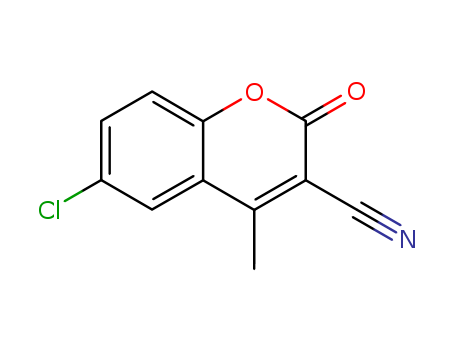 6-chloro-4-methyl-2-oxochromene-3-carbonitrile