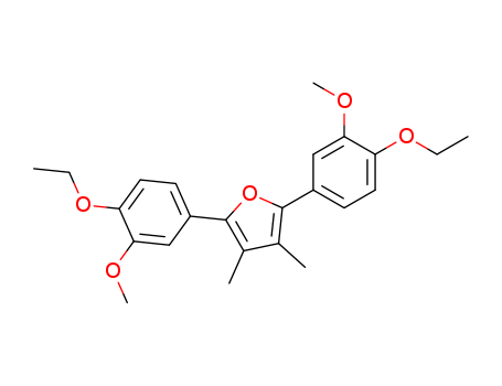 Furan, 2,5-bis(4-ethoxy-3-methoxyphenyl)-3,4-dimethyl-