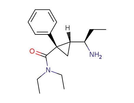 (1S,2R)-2-((R)-1-Amino-propyl)-1-phenyl-cyclopropanecarboxylic acid diethylamide