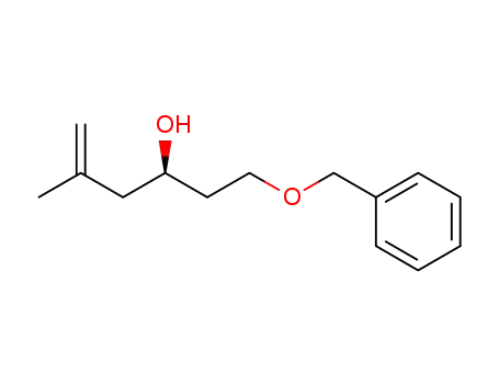 Molecular Structure of 101906-15-4 (5-Hexen-3-ol, 5-methyl-1-(phenylmethoxy)-, (R)-)