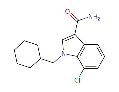 Molecular Structure of 865712-53-4 (1H-Indole-3-carboxamide, 7-chloro-1-(cyclohexylmethyl)-)