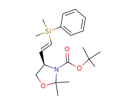 tert-butyl (4R)-4-((1E)-3-methyl-3-phenyl-3-silabut-1-enyl)-2,2-dimethyl-1,3-oxazolidine-3-carboxylate