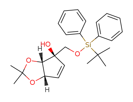 (1R,4S,5S)-(+)-4,5-isopropylidenedioxy-1-(tert-butyldiphenylsilyloxymethyl)-2-cyclopenten-1-ol