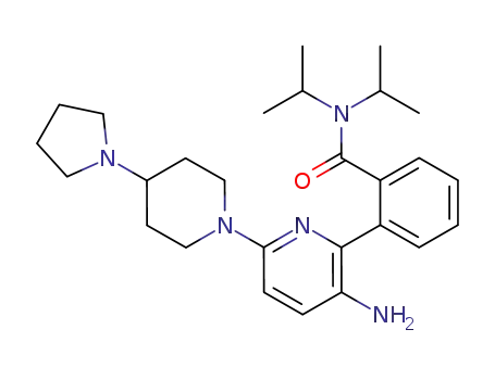 2-(5'-amino-4-pyrrolidin-1-yl-3,4,5,6-tetrahydro-2<i>H</i>-[1,2']bipyridinyl-6'-yl)-<i>N</i>,<i>N</i>-diisopropyl-benzamide