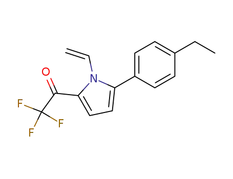 1-[5-(4-ethyl-phenyl)-1-vinyl-pyrrol-2-yl]-2,2,2-trifluoro-ethanone
