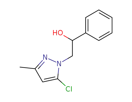 1-phenyl-2-(5-chloro-3-methyl-1-pyrazolyl)ethanol