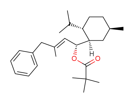 2,2-Dimethyl-propionic acid (E)-(S)-1-((1R,2S,5R)-2-isopropyl-5-methyl-cyclohexyl)-3-methyl-4-phenyl-but-2-enyl ester
