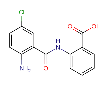 Molecular Structure of 59187-54-1 (Benzoic acid, 2-[(2-amino-5-chlorobenzoyl)amino]-)