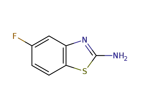 Molecular Structure of 20358-07-0 (2-AMINO-5-FLUOROBENZOTHIAZOLE)
