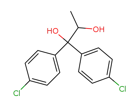 Molecular Structure of 122135-77-7 (1,1-bis(4-chlorophenyl)propane-1,2-diol)