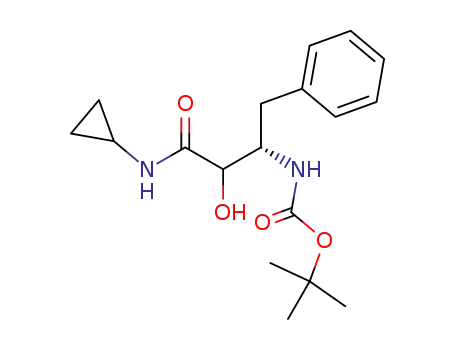 ((1S)-1-benzyl-3-cyclopropylamino-2-hydroxy-3-oxopropyl)carbamic acid 1,1-dimethylethyl ester