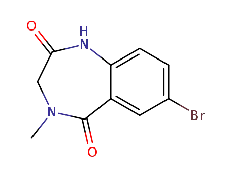 Molecular Structure of 78756-36-2 (7-BROMO-4-METHYL-3,4-DIHYDRO-1H-BENZO[E][1,4]DIAZEPINE-2,5-DIONE)