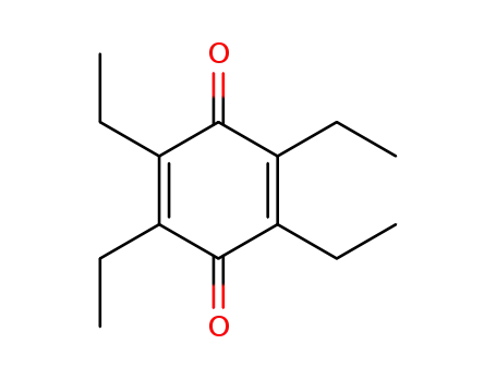Molecular Structure of 3450-15-5 (2,5-Cyclohexadiene-1,4-dione, 2,3,5,6-tetraethyl-)