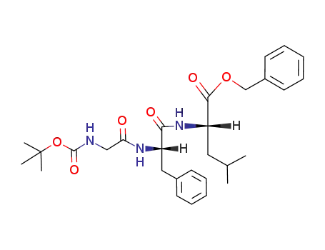 Molecular Structure of 73994-88-4 (L-Leucine, N-[N-[N-[(1,1-dimethylethoxy)carbonyl]glycyl]-L-phenylalanyl]-,
phenylmethyl ester)