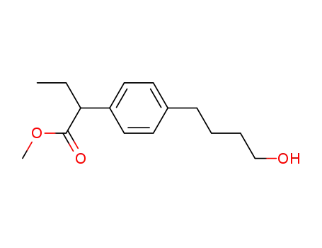 Benzeneacetic acid, a-ethyl-4-(4-hydroxybutyl)-, methyl ester