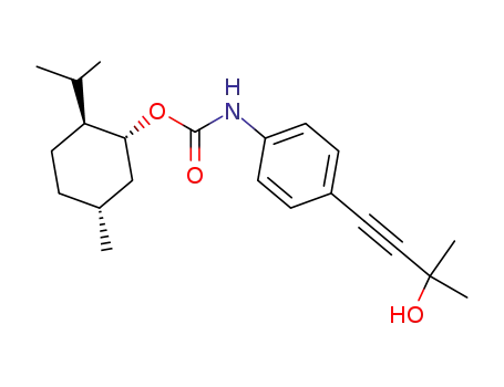 (-)-menthoxy-N-[4-(3-hydroxy-3-methylbut-1-ynyl)phenyl]carboxamide