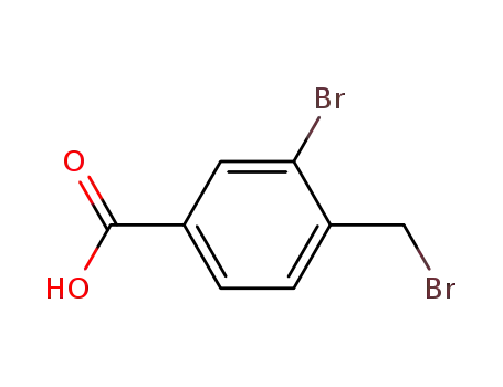 Molecular Structure of 866721-92-8 (3-broMo-4-(broMoMethyl)benzoic acid)