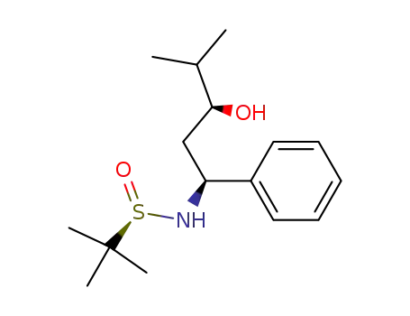 (R<sub>S</sub>,1S,3S)-2-methylpropane-2-sulfinic acid (3-hydroxy-4-methyl-1-phenyl-pentyl)amide