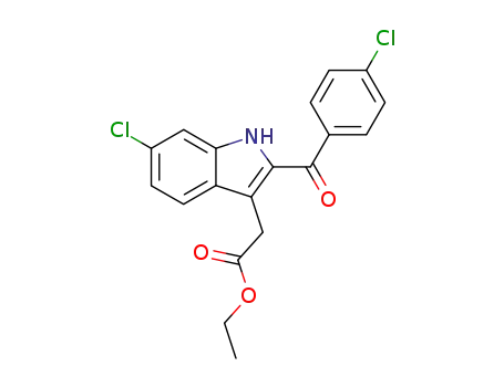 에틸 6-클로로-2-(4-클로로벤졸)인돌-3-아세트산