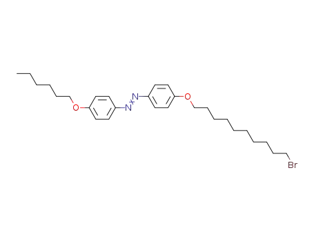 Molecular Structure of 99643-56-8 (Diazene, [4-[(10-bromodecyl)oxy]phenyl][4-(hexyloxy)phenyl]-)