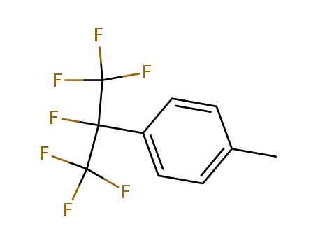 Molecular Structure of 2396-26-1 (4-(Heptafluoroisopropyl)toluene)