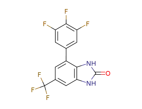 2H-Benzimidazol-2-one,
1,3-dihydro-6-(trifluoromethyl)-4-(3,4,5-trifluorophenyl)-