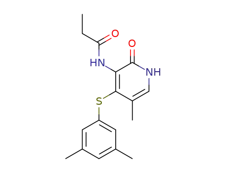 N-{4-[(3,5-dimethylphenyl)sulfanyl]-5-methyl-2-oxo-1,2-dihydropyridin-3-yl}propanamide