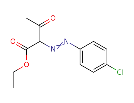 Molecular Structure of 5869-60-3 (ethyl 2-[(E)-(4-chlorophenyl)diazenyl]-3-oxobutanoate)