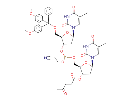 5'-O-(4,4'-dimethoxytrityl)-3'-O-levulinyl dithymidyl 2-cyanoethyl phosphate