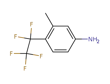 Molecular Structure of 183946-08-9 (1-pentafluoroethyl-2-methyl-4-amino-benzene)