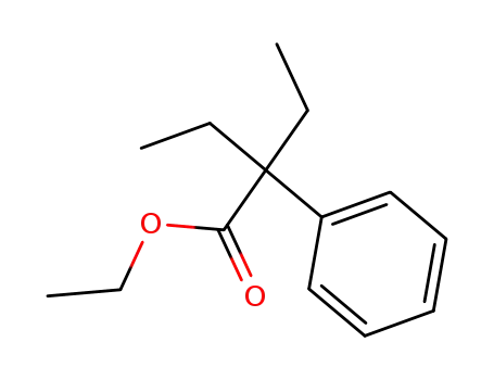 Molecular Structure of 106476-91-9 (2-ethyl-2-phenyl-butyric acid ethyl ester)
