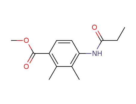 Benzoic acid, 2,3-dimethyl-4-[(1-oxopropyl)amino]-, methyl ester