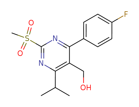 4-(4-Fluorophenyl)-5-hydroxymethyl-6-isopropyl-2-methylsulfonylpyrimidine