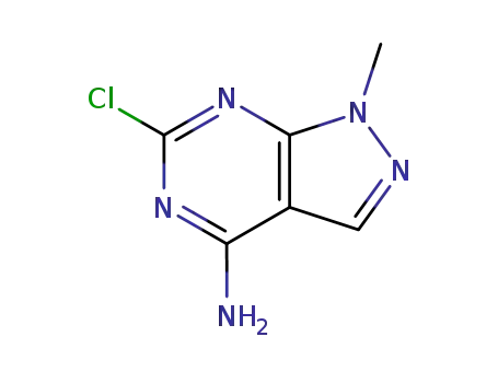 Molecular Structure of 5413-96-7 (4-chloro-1,6-dimethyl-1H-pyrazolo[3,4-d]pyrimidine)