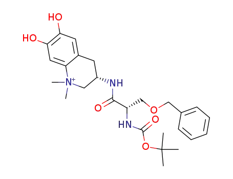 (2S,3S)-3-(3-benzyloxy-2-tert-butoxycarbonylamino-propionylamino)-6,7-dihydroxy-1,1-dimethyl-1,2,3,4-tetrahydro-quinolinium