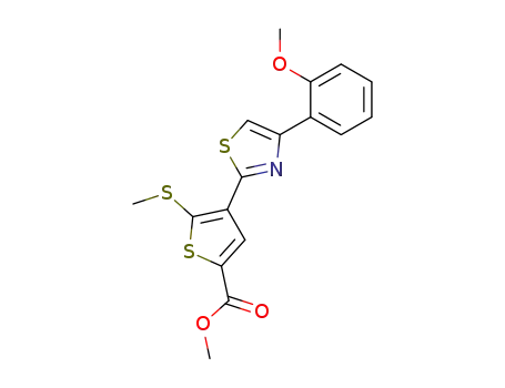 methyl 4-[4-(2-methoxyphenyl)(1,3-thiazol-2-yl)]-5-methylthiothiophene-2-carboxylate