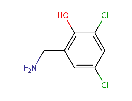 Molecular Structure of 38060-64-9 (3,5-DICHLORO-2-HYDROXYBENZYLAMINE)