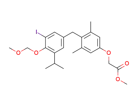 [4-(3-iodo-5-isopropyl-4-methoxymethoxybenzyl)-3,5-dimethylphenoxy]acetic acid methyl ester