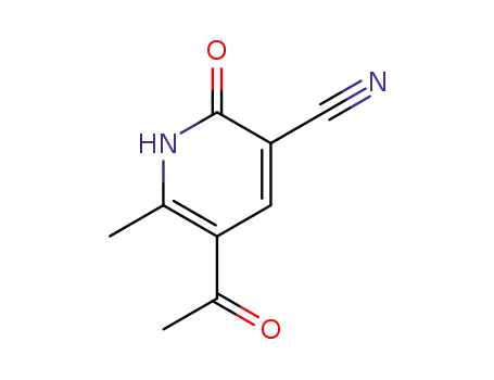 Molecular Structure of 52600-53-0 (5-ACETYL-6-METHYL-2-OXO-1,2-DIHYDROPYRIDINE-3-CARBONITRILE)