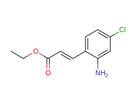 2-Propenoic acid, 3-(2-amino-4-chlorophenyl)-, ethyl ester, (2E)-